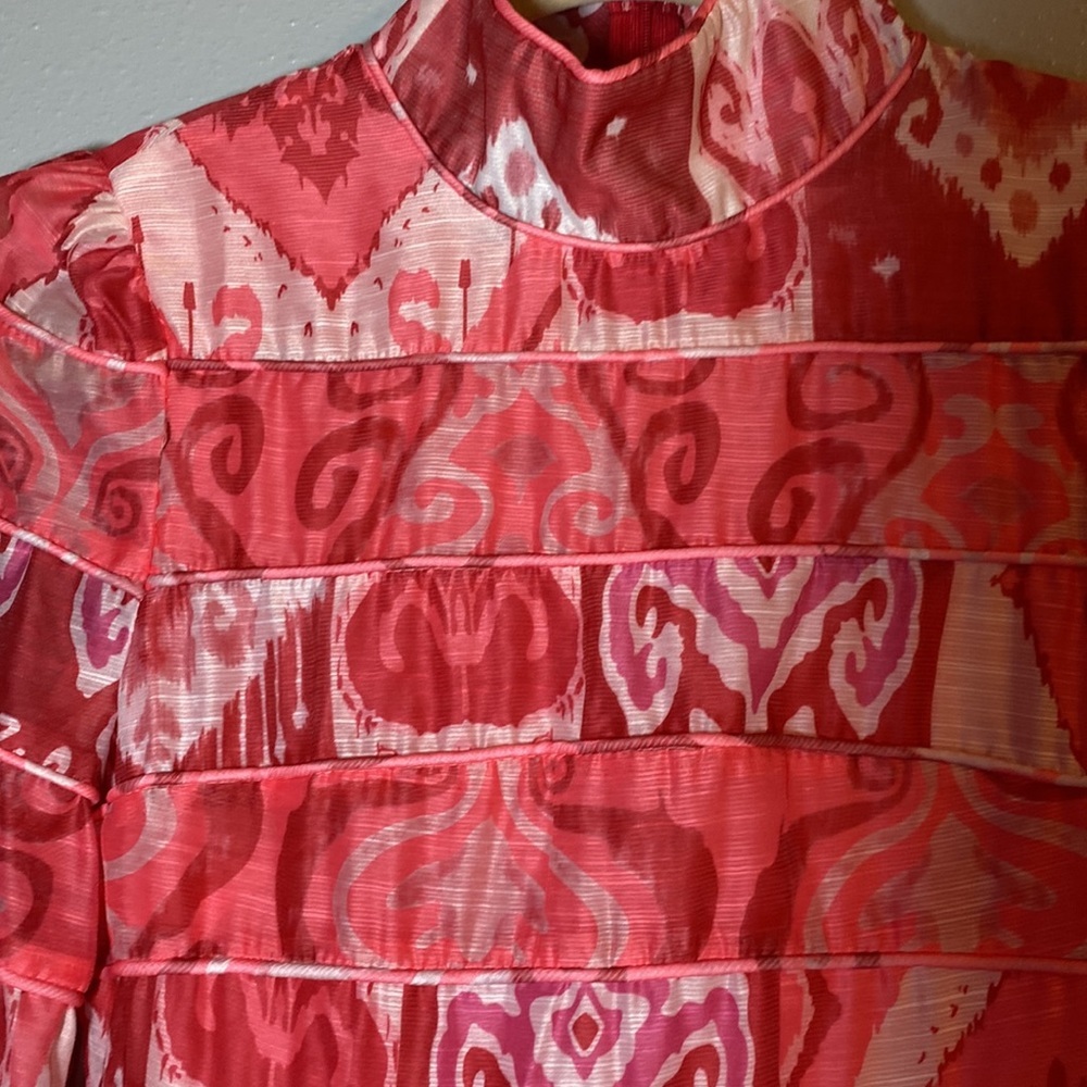 Lilly’s Kloset Red Geometric Dress Size S - Picture 2 of 14